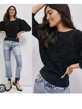 Maeve Pamela Tinsel Shimmer Sweater